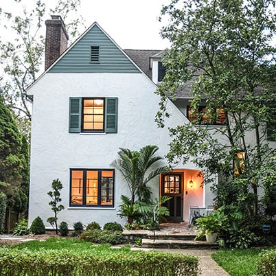 Hilton Carter home renovation exterior - after shot