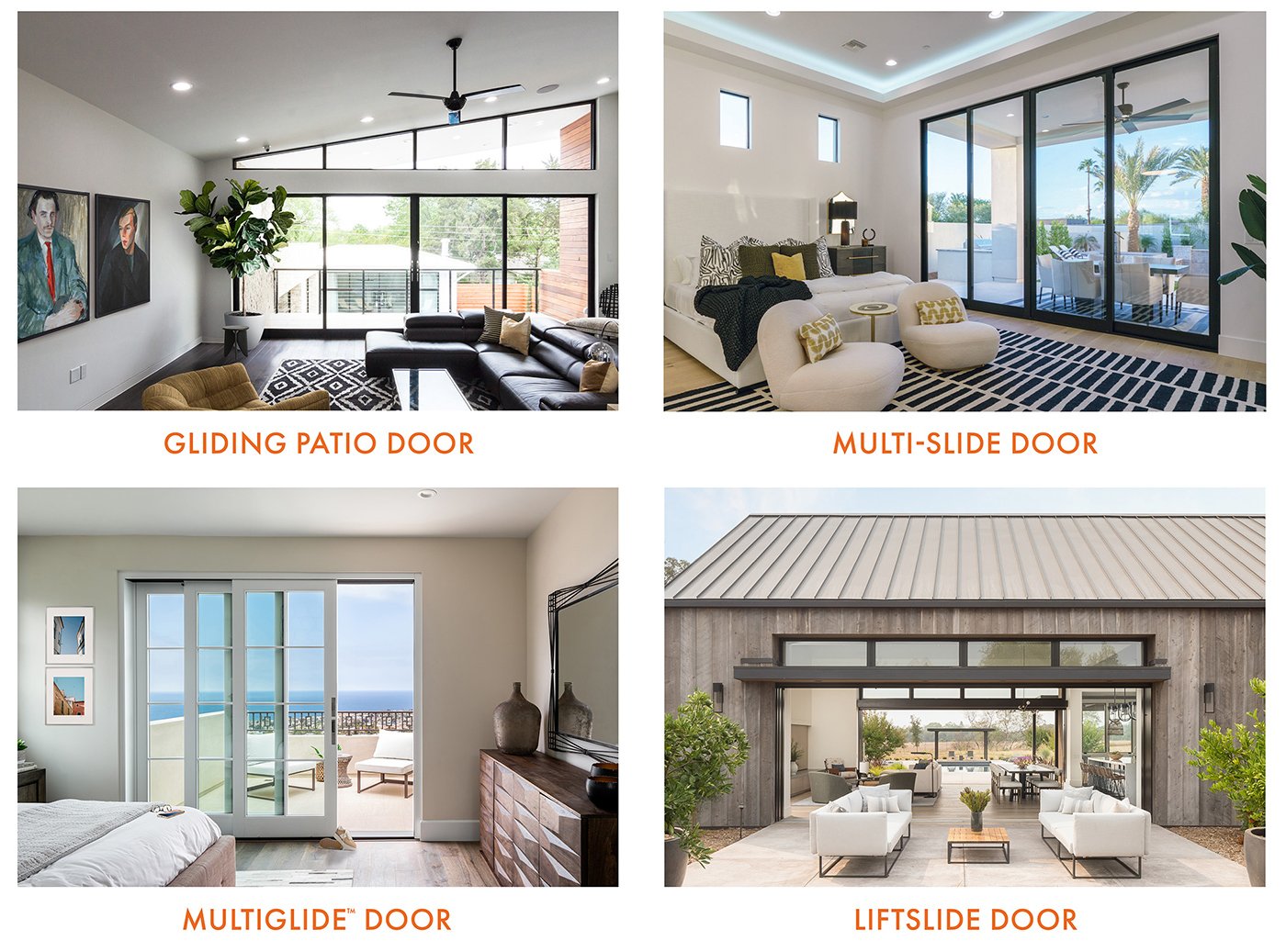 Gliding patio door, Multi-slide door, Mutliglide door, Liftslide door
