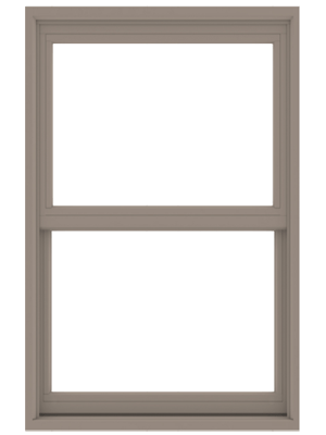 andersen exterior sandstone double hung window