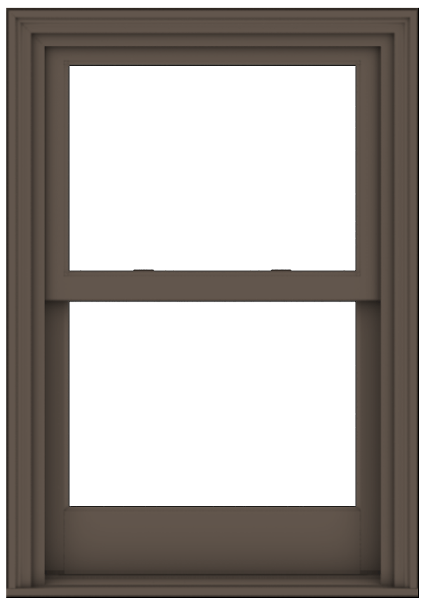 andersen e series double-hung window with terratone trim